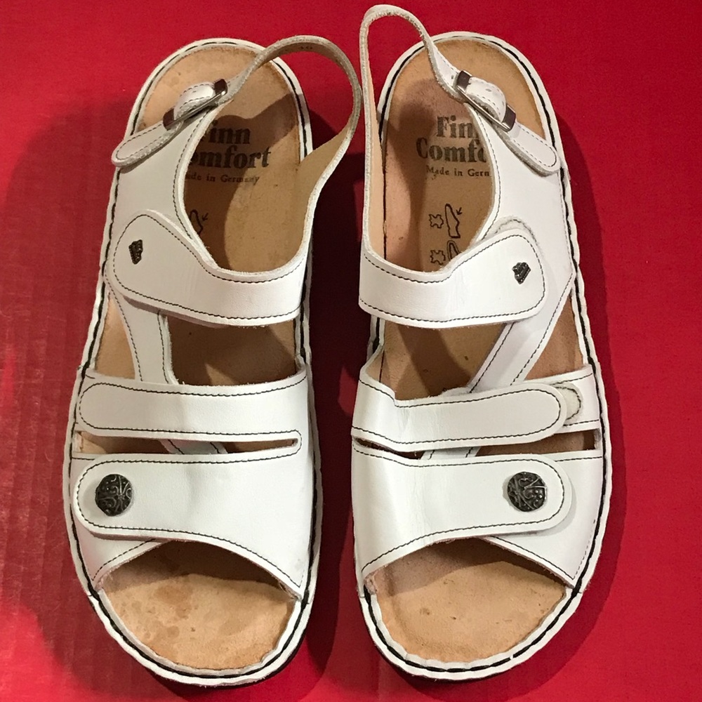 Finn Comfort White Gomera (Soft) Sandals SZ 40